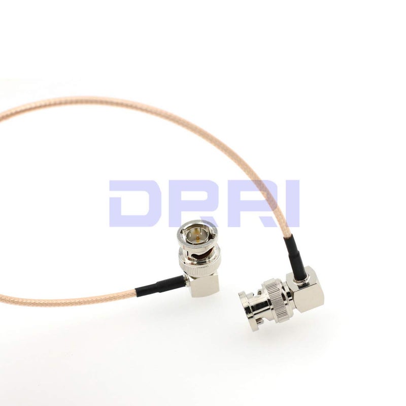 DRRI BNC Male Right Angle to BNC RG179 75ohm 3G HD SDI 4K Video Cable for Sony FS5 to Atomos Shogun Inferno (45CM) - Image 4